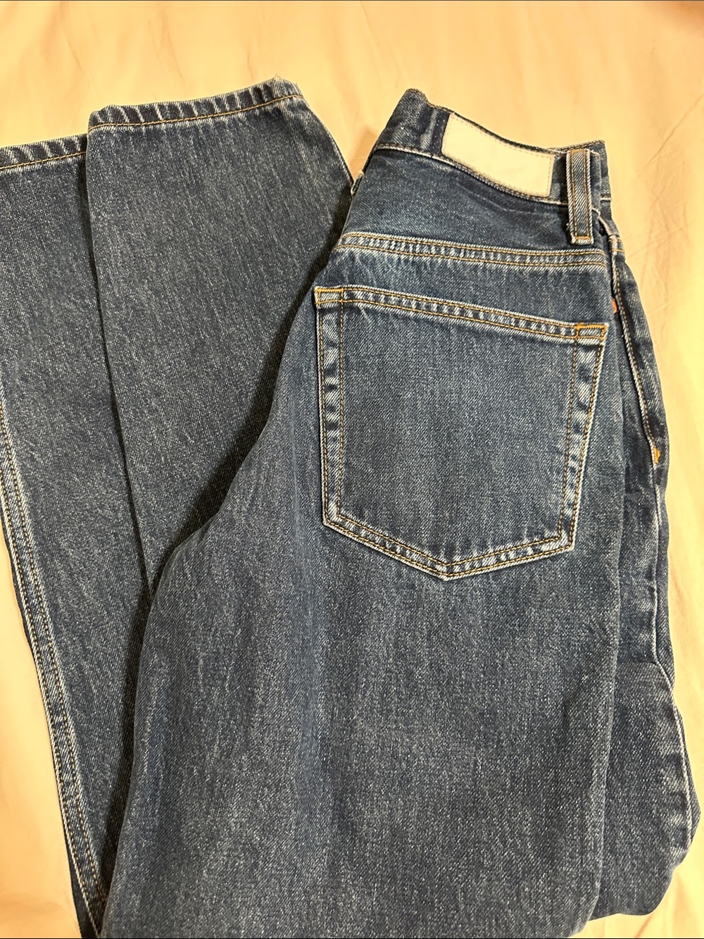 Re/Done Classic Medium Blue High-Rise Jeans